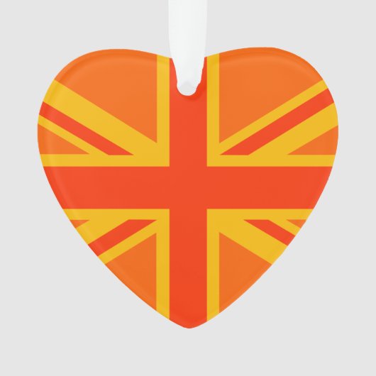 オレン鮮やかジユニオンジャックブリティッシュ国旗スワッグ オーナメント (正面)