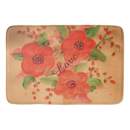 オレン鮮やかジレッド バスマット