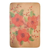 オレン鮮やかジレッド バスマット (正面縦)