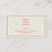 オレン鮮やかジレトロソーシャルメディア名刺 名刺 (裏面)