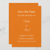 オレン鮮やかジ日付の保存 セーブザデート (正面/裏面)