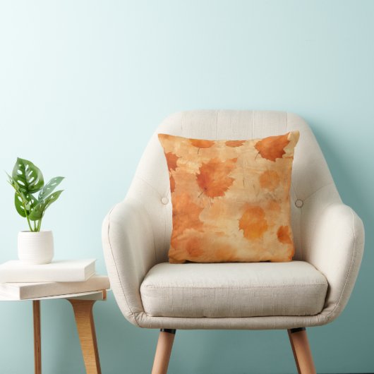 オレン鮮やかジ茶離れ色 クッション (椅子)