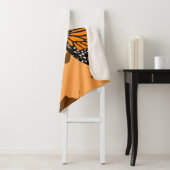 オレン鮮やかジ食べ物を与えの（昆虫）オオカバマダラ、モナーク蝶ペア シェルパブランケット (インサイチュ)