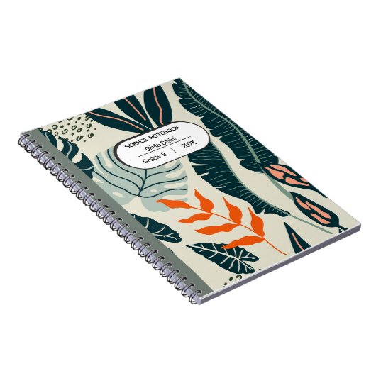 オレン鮮やかジ・グリーン科学 ノートブック (右側)