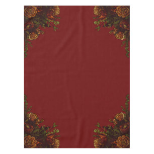 オレ素朴ンジレッド秋ゴエレガントシック結婚ズ テーブルクロス