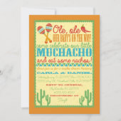 オレ、オレ、フィエスタ ベイビーシャワーの招待状 招待状 (正面)