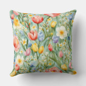 オロсフル春フローラフィールド。絵画の クッション (裏面)