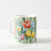 オロсフル春フローラフィールド。絵画の コーヒーマグカップ (正面左)