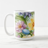 オロсフル春フローラフィールド。絵画の コーヒーマグカップ (左)