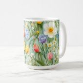 オロсフル春フローラフィールド。絵画の コーヒーマグカップ (正面右)