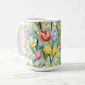 オロсフル春フローラフィールド。絵画の コーヒーマグカップ (正面左)