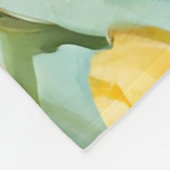 オロсフル春フローラフィールド。絵画の フリースブランケット (角)