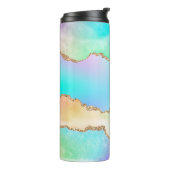 オロアゲート |フェイク虹色パステルグラデーション大理石 タンブラー (回転左)