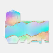 オロアゲート |フェイク虹色パステルグラデーション大理石 フェイバーボックス (折り畳みなし)
