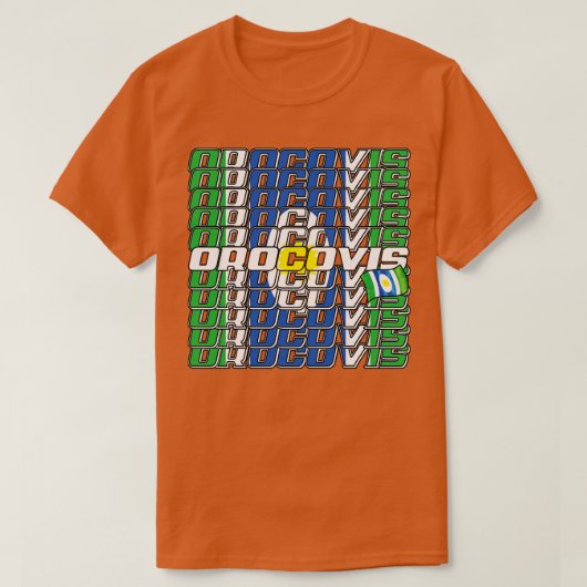 オロコビスカスケード文字3 Tシャツ (デザイン正面)