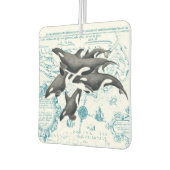 オロッカクジラ科の古代の青 カーエアーフレッシュナー (左)
