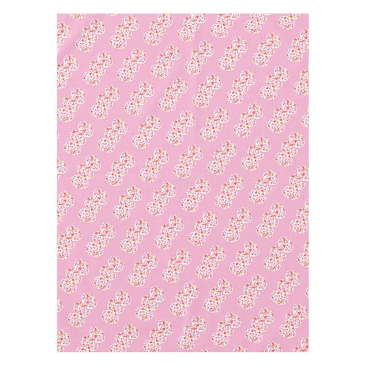 オロフルイースターエッグウォーターカラーブロッツハッピーイースター テーブルクロス (正面)