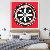 オロブロススネークとカオス キャンバスプリント (インサイチュ (寝室))