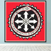 オロブロススネークとカオス キャンバスプリント (インサイチュ (ウッドフロア))