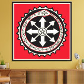 オロブロススネークとカオス キャンバスプリント (インサイチュ (リビング))