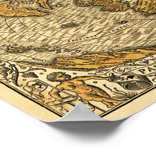 オロンテウスの地図 ポスター (角)