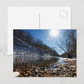 オロンニー川の冬、ハイバンクスのメトロパーク、OH ポストカード (正面/裏面)