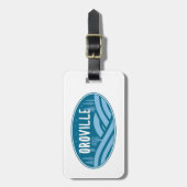 オロヴィルカリフォルニアアウトドア ラゲッジタグ (正面縦)