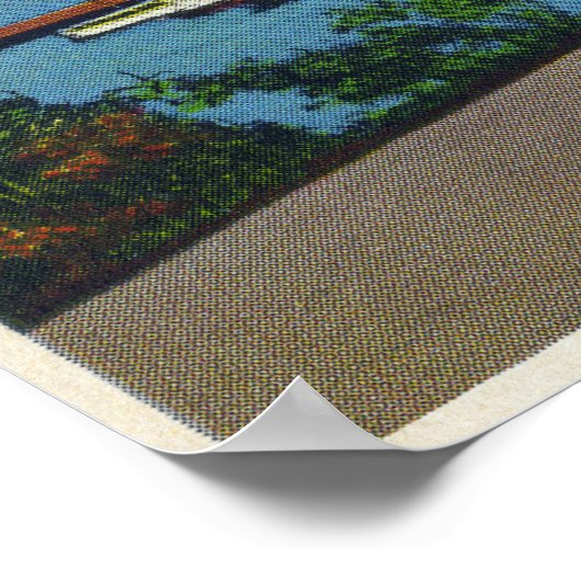 オワスコヨットクラブビューオブオワスコレイク ポスター (角)