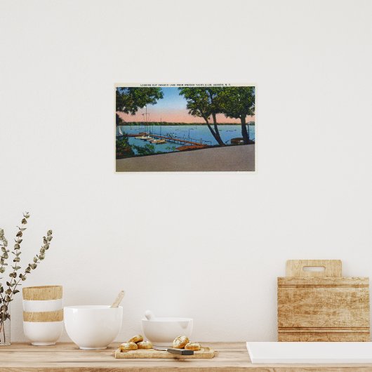 オワスコヨットクラブビューオブオワスコレイク ポスター (キッチン)