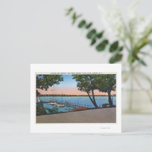 オワスコヨットクラブビューオブオワスコレイク ポストカード (スタンド正面)