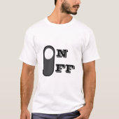 オンおもしろいオフスイッチデザイン Tシャツ (正面)