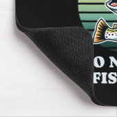 オンおもしろい保魚釣りおもしろいチルトラウト釣り人 マウスパッド (コーナー)