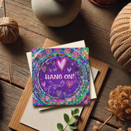 オンつるおもしろいパープル勇気付けられるハート