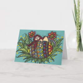 オンつるユーPysankaウクライナフォークアート シーズンカード