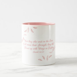 オンイーグルズウィングスクリスチャン聖なる書物、 経典コーヒーマグ ツートーンマグカップ