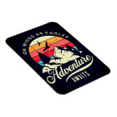 オンウィングスアズイーグルズアドベンチャーアワイヴィンテージスタイル マグネット (右側)