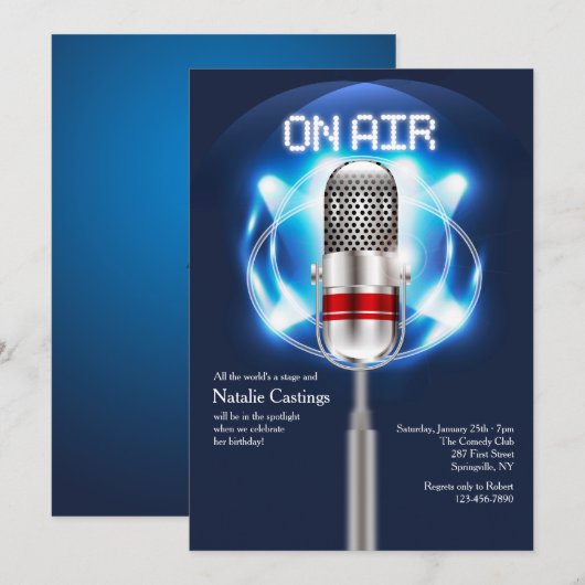 オンエア招待状 招待状 (正面/裏面)