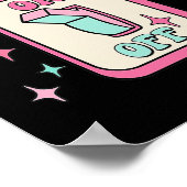 オンオフスイッチおもしろいメンタルヘルス認識度レトロ ポスター (角)