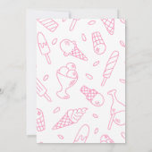 オンオポップ・アートのーバーチルポップシクル子供の誕生日パーティー 招待状 (裏面)