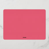 オンオポップ・アートのーバー&チル |ポプシクル子供の誕生日パーティー 箔招待状 (裏面)