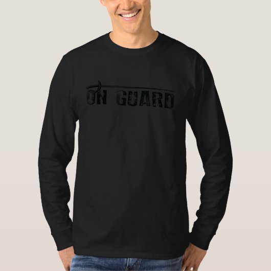 オンガードフェンシングフェンサー剣 Tシャツ (正面)