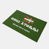 オンギ·エトリ·エタ·イクリニャ、ようこそ、バスク旗 ドアマット (アングル)