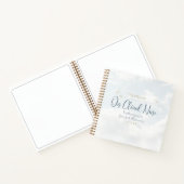 オンクラウドナインエレガントブライダルシャワーゲストブック ノートブック (内部)