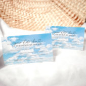 オンクラウドナインブライダルシャワーデイトナイトアイディア エンクロージャーカード