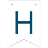 オンクラウドナインブルーハッピーバースデーパーティーデコール バンティングフラッグ (第2の旗)