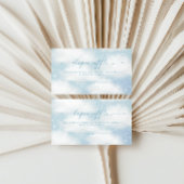オンクラウドナイン夢のような雲ブルーおむつラッフル エンクロージャーカード