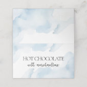 オンクラウドナイン青いブライダルシャワービュッフェフード プレイスカード (外部開封)