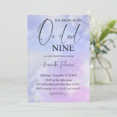 オンクラウドナイン9書道ブルーブライダルシャワー 招待状 (スタンド正面)