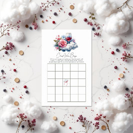 オンクラウドワインブライダルシャワービンゴゲーム