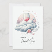 オンクラウドワインブライダルシャワー サンキューカード (正面)